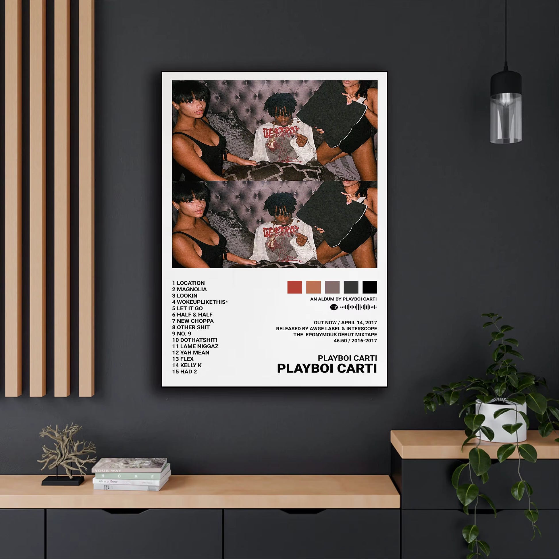 Hip Hop Rapper Playboi Carti Music Album Die Lit Cover Canvas Painting Print Posters for Room Wall Art Home Decor Picture Gift