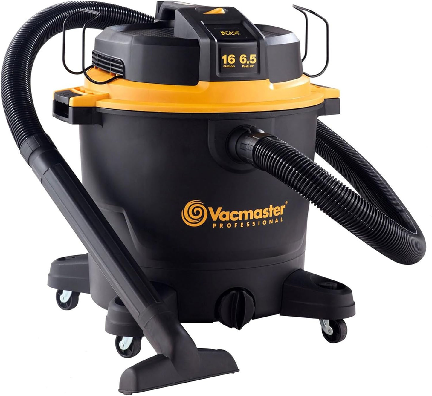 Vacmaster Professional - Professional Wet/Dry Vac, 12 Gallon, Beast Series, 5.5 HP 2-1/2" Hose (VJH1211PF0201) , Black