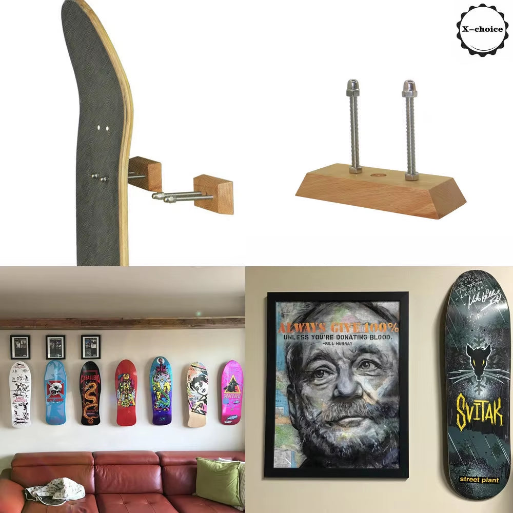 Hanger Skateboard Deck | Longboard Deck Floating Display Wall Mount Skate Hanger | Easy Installation and Use