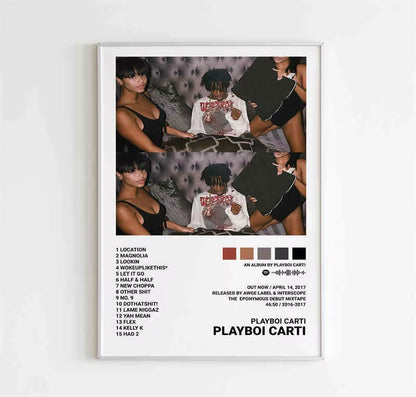 Hip Hop Rapper Playboi Carti Music Album Die Lit Cover Canvas Painting Print Posters for Room Wall Art Home Decor Picture Gift