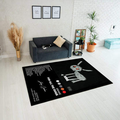 Drake Album Cover Rug, Album Cover Rug, Indoor Rug, Area Rugs, Living Room Rugs, Album Cover Poster,Drake Track List,Music Poster,Music Rugs