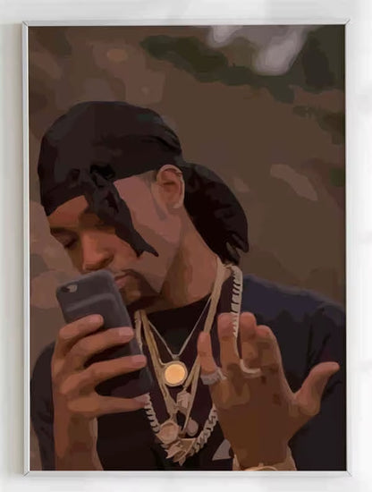 Retro Music Album Cover Posters Pop Hip Hop Rapper Partynextdoor Canvas Art for Room Decor Aesthetic Wall Decor for Home
