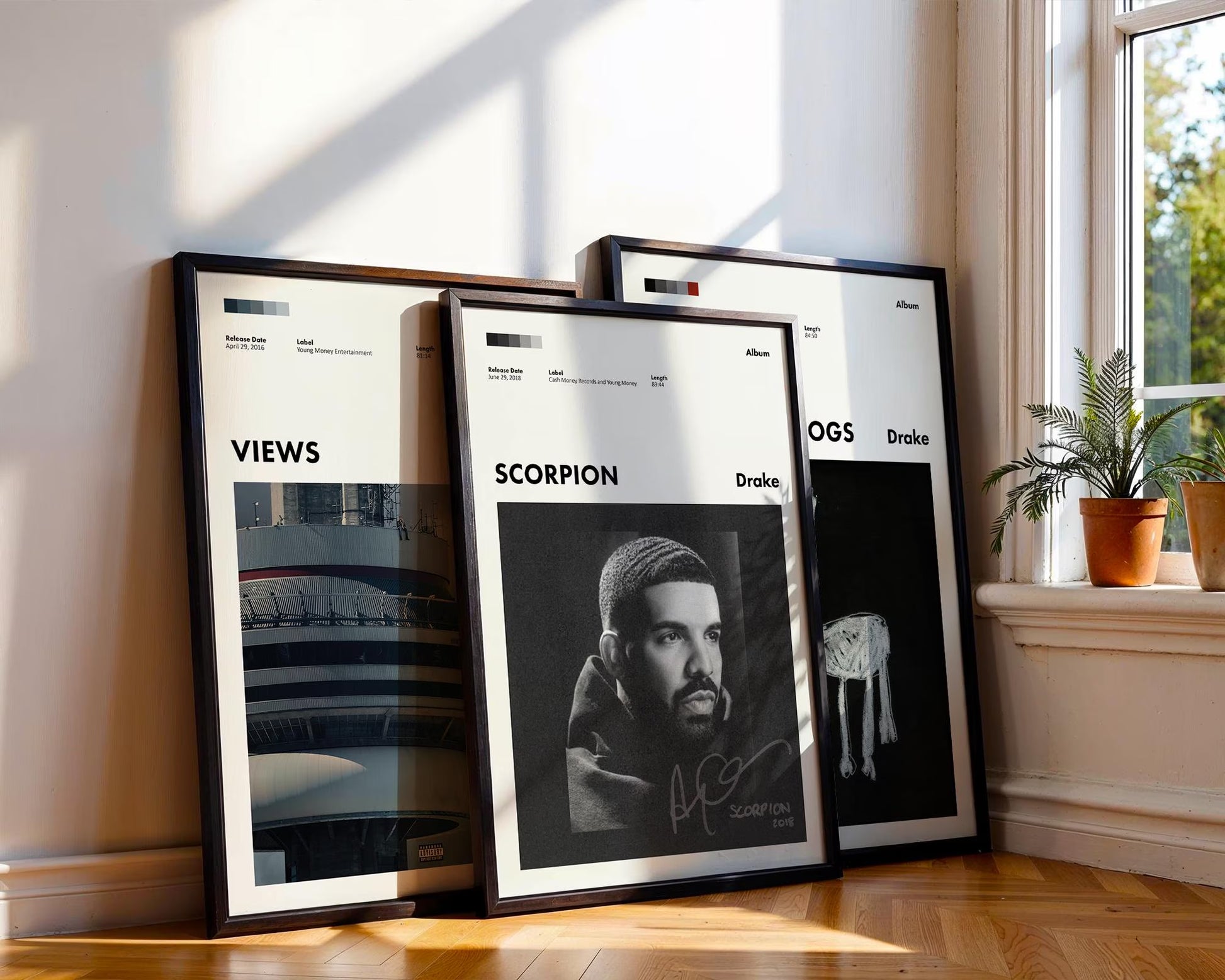 Drake Digital Poster Set - Views Album Cover - Printable Drake Album - Drake Poster Scorpion Print - for All the Dogs Poster - Gift for Him