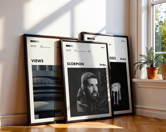 Drake Digital Poster Set - Views Album Cover - Printable Drake Album - Drake Poster Scorpion Print - for All the Dogs Poster - Gift for Him