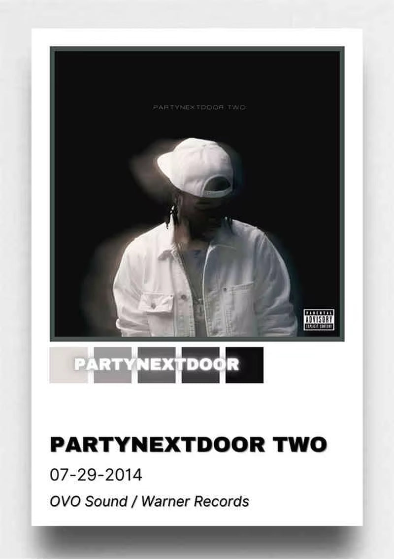Retro Music Album Cover Posters Pop Hip Hop Rapper Partynextdoor Canvas Art for Room Decor Aesthetic Wall Decor for Home