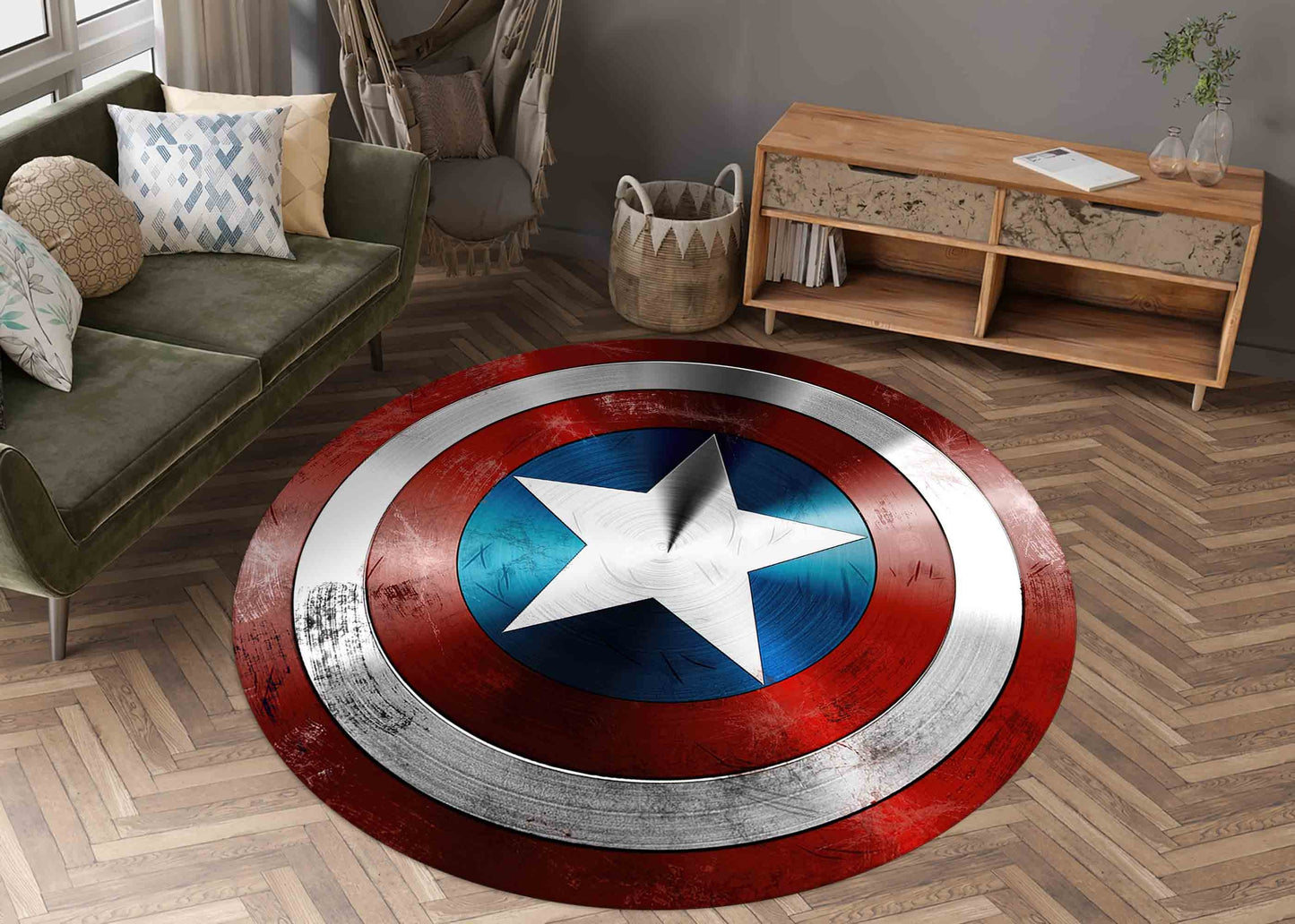 Gift Rug, Pet Friendly Rug, Car Mat, Housewarming Gift, Modern Rug, Captain America Rugs, America Rugs, Entry Rug, Indoor Rug, Home Decor,