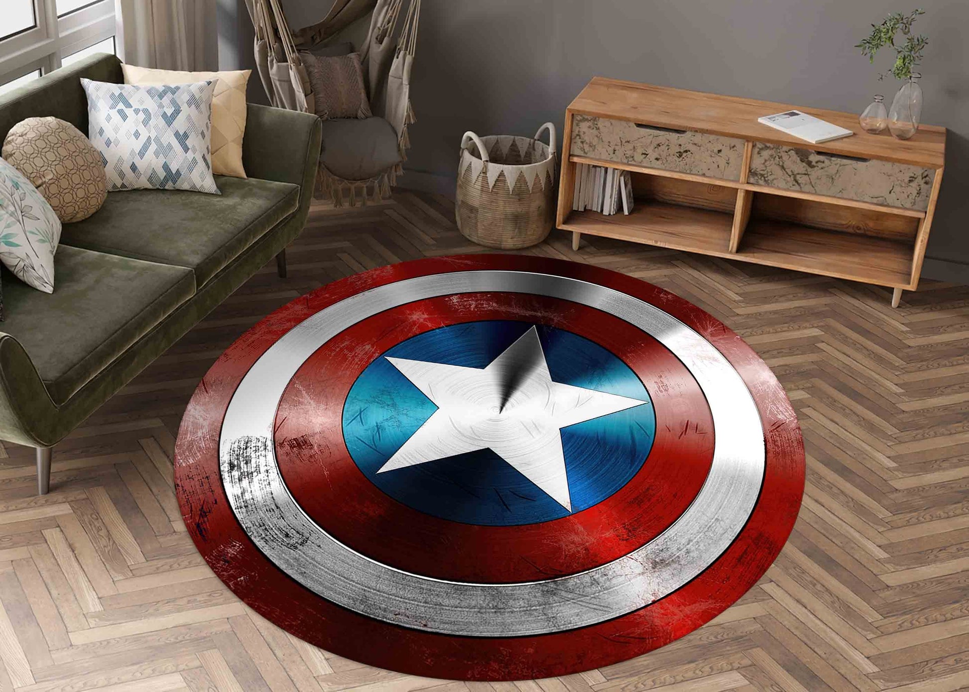 Gift Rug, Pet Friendly Rug, Car Mat, Housewarming Gift, Modern Rug, Captain America Rugs, America Rugs, Entry Rug, Indoor Rug, Home Decor,