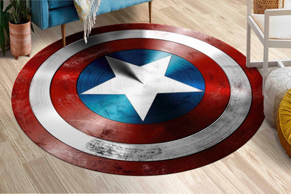 Gift Rug, Pet Friendly Rug, Car Mat, Housewarming Gift, Modern Rug, Captain America Rugs, America Rugs, Entry Rug, Indoor Rug, Home Decor,