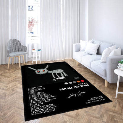 Drake Album Cover Rug, Album Cover Rug, Indoor Rug, Area Rugs, Living Room Rugs, Album Cover Poster,Drake Track List,Music Poster,Music Rugs